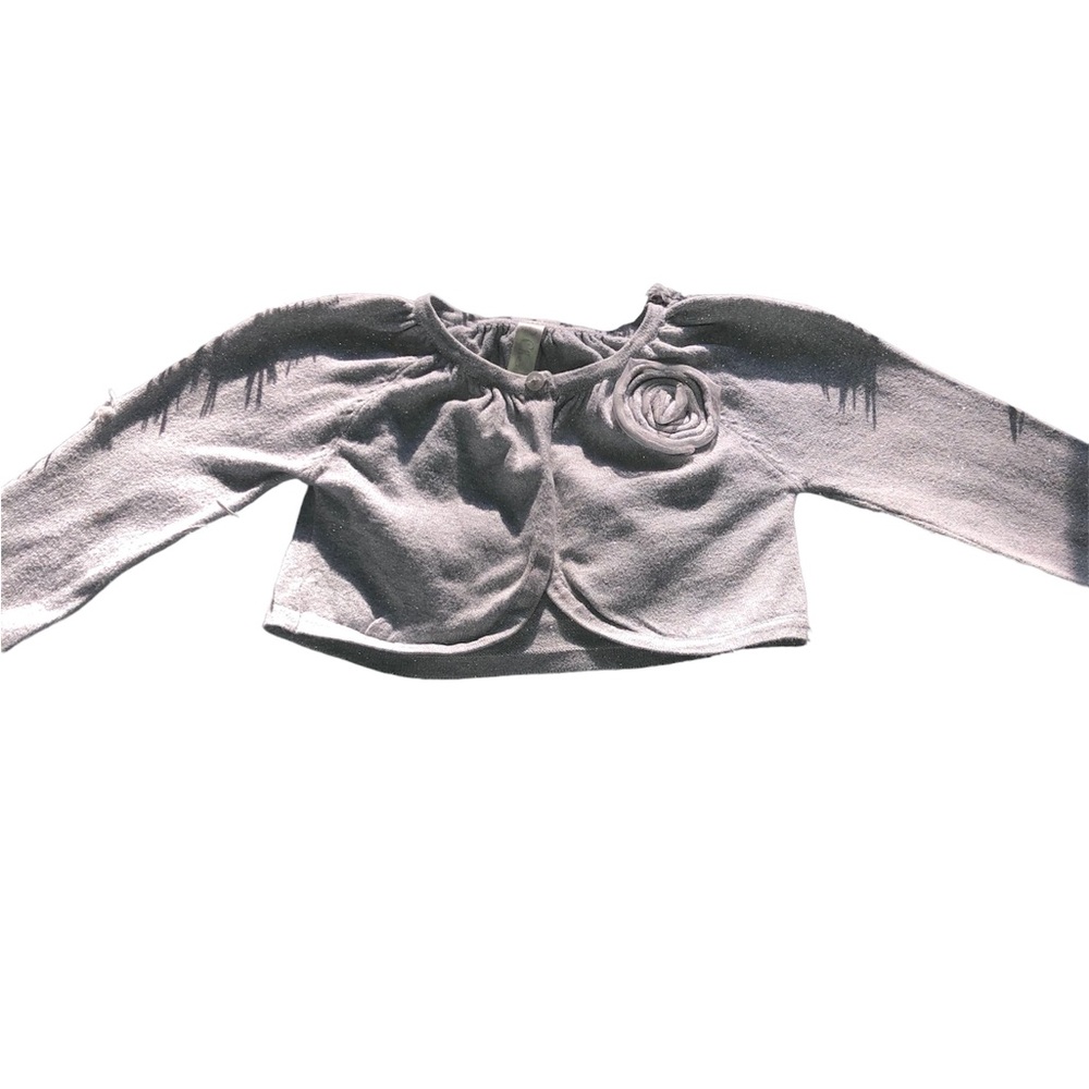 Girls 5T | Cherokee | Gray Long Sleeved Shrug Cardigan